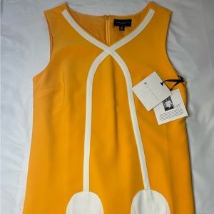 Mid length mustard color dress by Victoria Beckham for Target